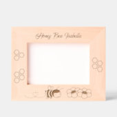 Cadres Gravés Fleurs d'abeilles miel 7x5 (Recto)