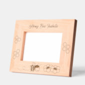 Cadres Gravés Fleurs d'abeilles miel 7x5 (Gauche)