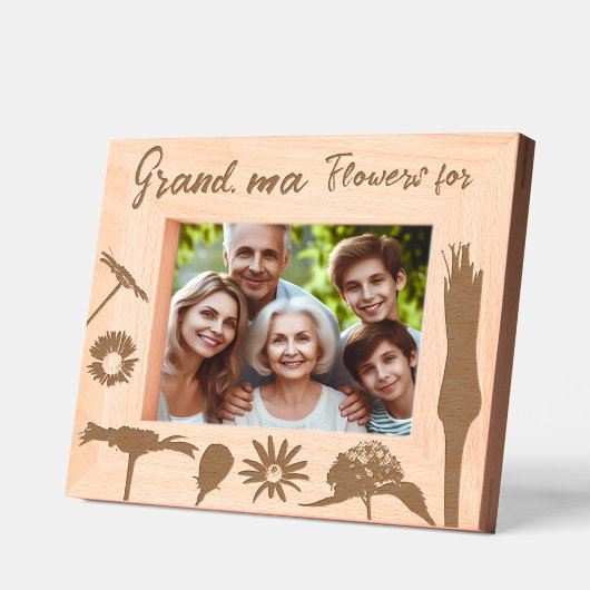 Cadres Gravés Fleurs de printemps mignon personnalisées