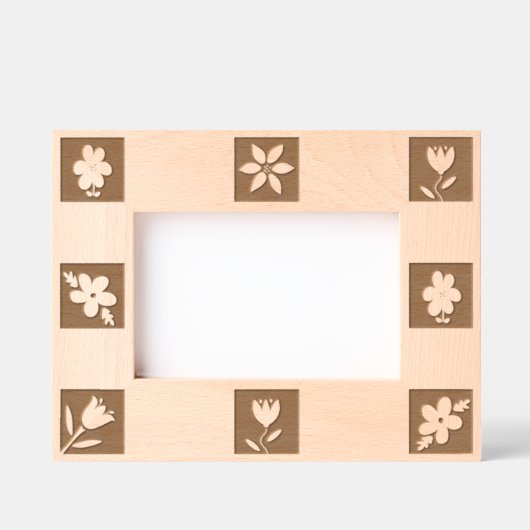 Cadres Gravés Fleurs et Coeurs mignons (Recto)