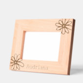 Cadres Gravés Fleurs personnalisées (Gauche)