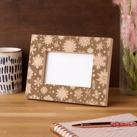 Cadres Gravés Flocon de neige d'hiver (Gauche)