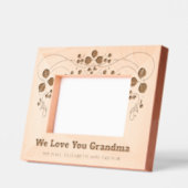 Cadres Gravés Flore Élégante Personnalisée Nous Vous Aimons Gran (Gauche)