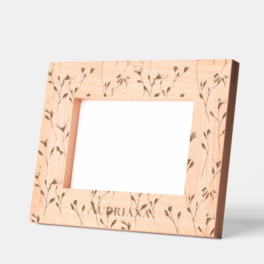 Cadres Gravés Flowers Personalized (Gauche)