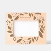 Cadres Gravés Foliole de couronne d'avent Joyeux Noël Famille (Recto)