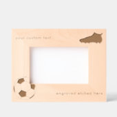 Cadres Gravés Football américain gravé sur mesure (Recto)