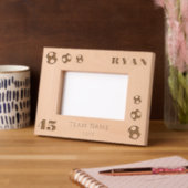 Cadres Gravés Football Balls Joueur Numéro Nom de l'équipe (Gauche)