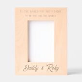 Cadres Gravés “For the Man Who Means Everything” (Recto)