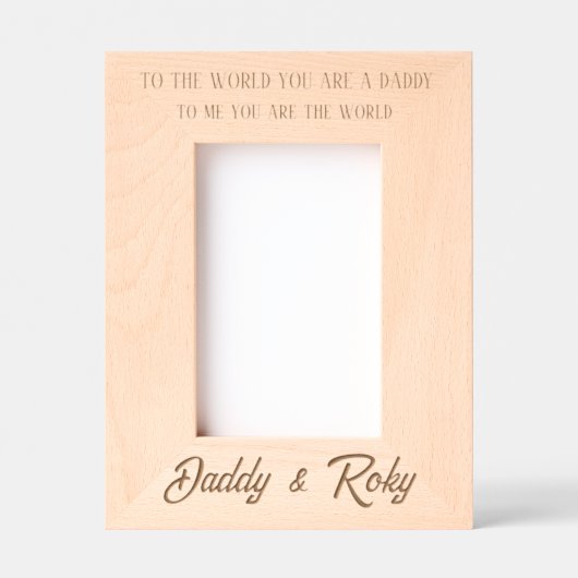 Cadres Gravés “For the Man Who Means Everything” (Recto)