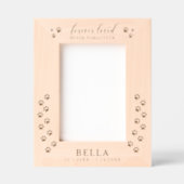 Cadres Gravés Forever Loved Never Forgotten Dog Paws (Recto)