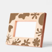 Cadres Gravés Formes Abstraites Modernes Et Modèle Floral (Gauche)