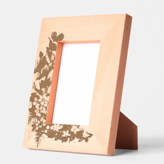 Cadres Gravés "Frame en fleur violet" (Gauche)