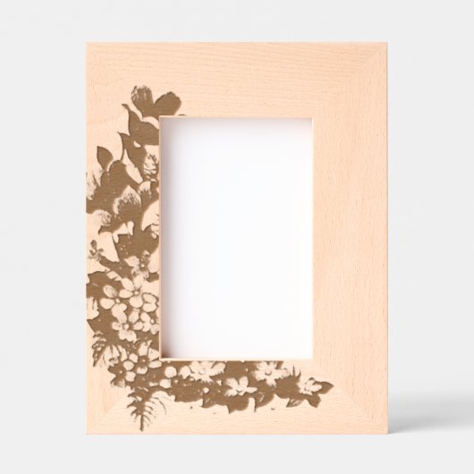 Cadres Gravés "Frame en fleur violet" (Recto)