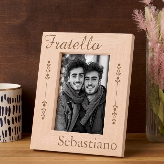 Cadres Gravés Fratello - Frère Italien - Personnalisé