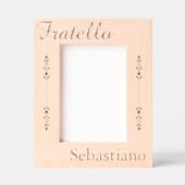 Cadres Gravés Fratello - Frère Italien - Personnalisé (Recto)