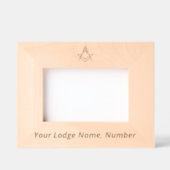 Cadres Gravés Freemason Masonic Gifts Master Mason Compass (Recto)