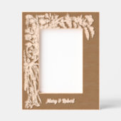 Cadres Gravés Frontière des feuillages et papillons floraux bota (Recto)