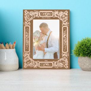 Cadres Gravés Frontière florale Rose de l'époque victorienne 185