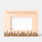 Cadres Gravés Gardien de Noël en bois rustique (Recto)