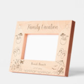 Cadres Gravés Gardien de plage Vacances en famille (Gauche)