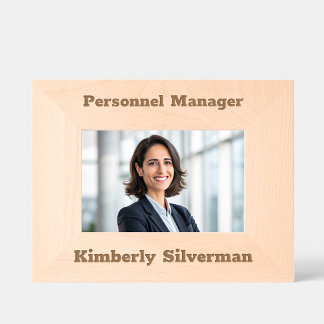 Cadres Gravés Gestionnaire Nom complet Titre du travail moderne 