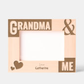 Cadres Gravés Grand-mère et moi, cadeau photo (Recto)