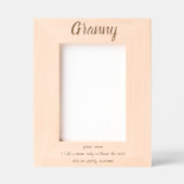 Cadres Gravés Granny Definition Laser Etched Picture Frame Engra (Recto)