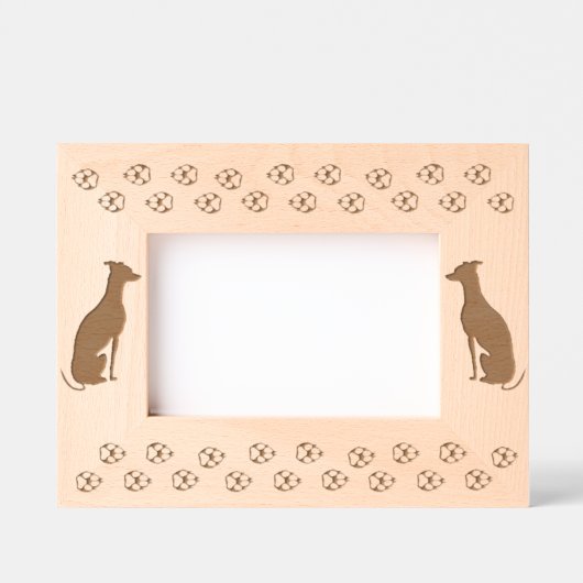 Cadres Gravés Greyhound italien/Whippet (Recto)