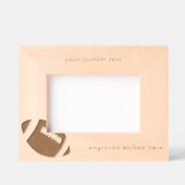 Cadres Gravés Gridiron de football américain gravé sur mesure (Recto)