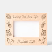 Cadres Gravés Hawaii Beach Vacances d'été Plage Hawaiian Thème (Recto)
