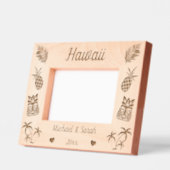 Cadres Gravés Hawaiian Thème Vacances D'Été Pour Couples Hawaii (Gauche)