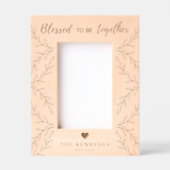 Cadres Gravés Heureux D'Être Ensemble Citer Nom De Famille (Recto)