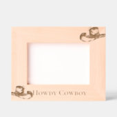 Cadres Gravés Howdy Cowboy Casquette de l'Ouest (Recto)