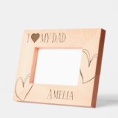 Cadres Gravés I Love my DAD fête des pères image frame (Gauche)