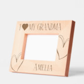 Cadres Gravés I Love my grand-mère Birthday image frame (Gauche)