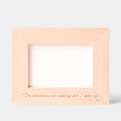 Cadres Gravés Inspirer la citation de John Muir Mountain Stylisé (Recto)