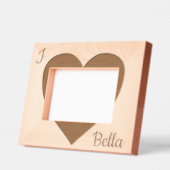 Cadres Gravés J'aime Nom du chien Photo du coeur (Gauche)