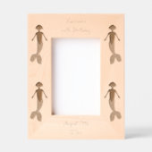 Cadres Gravés Joli Imaginaire rose Sirène Personnalisé Anniversa (Recto)