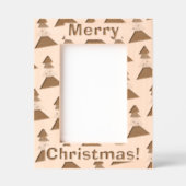 Cadres Gravés Joli Motif des arbres de Noël (Recto)