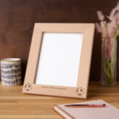 Cadres Gravés Joueur de football sur mesure Monogramme (Gauche)