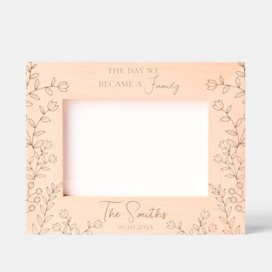 Cadres Gravés Jour d'adoption "Gotcha Day" Forever cadeau famili (Recto)