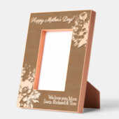 Cadres Gravés Joyeuse fête des mères Boho Floral personnalisé (Gauche)