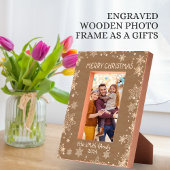 Cadres Gravés Joyeuses fêtes Noël Salutation mignonne Texte Phot