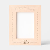 Cadres Gravés Joyeux 13e anniversaire garçon (Recto)