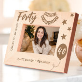 Cadres Gravés Joyeux Anniversaire À 40 Ans