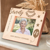 Cadres Gravés Joyeux Anniversaire À 70 Ans