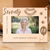 Cadres Gravés Joyeux Anniversaire À 70 Ans