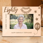 Cadres Gravés Joyeux Anniversaire À 80 Ans