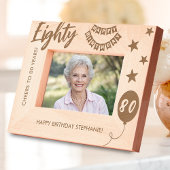 Cadres Gravés Joyeux Anniversaire À 80 Ans