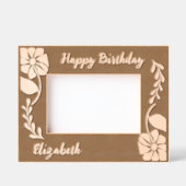 Cadres Gravés Joyeux anniversaire Unique Fleur sauvage Super et  (Recto)